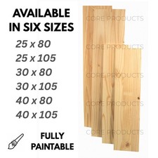 Solid Pine Shelf Board, Natural Finish, Sanded, Various Sizes - DIY Projects