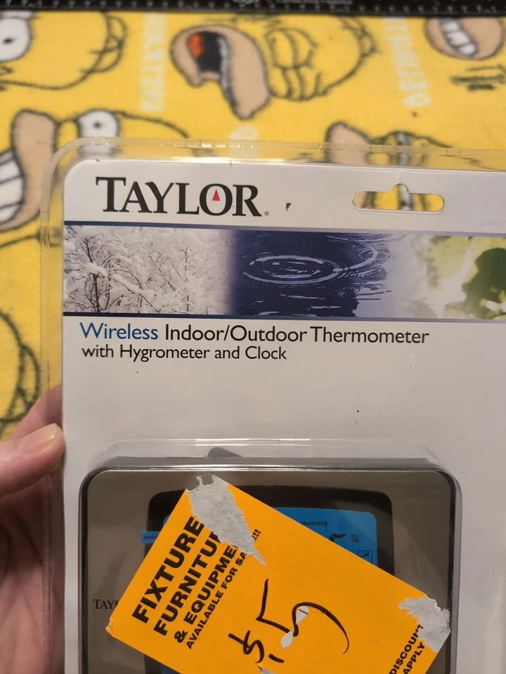 Taylor Weather Guide Wireless Indoor/Outdoor Thermometer With Remote Sensor NEW - Image 2 of 4