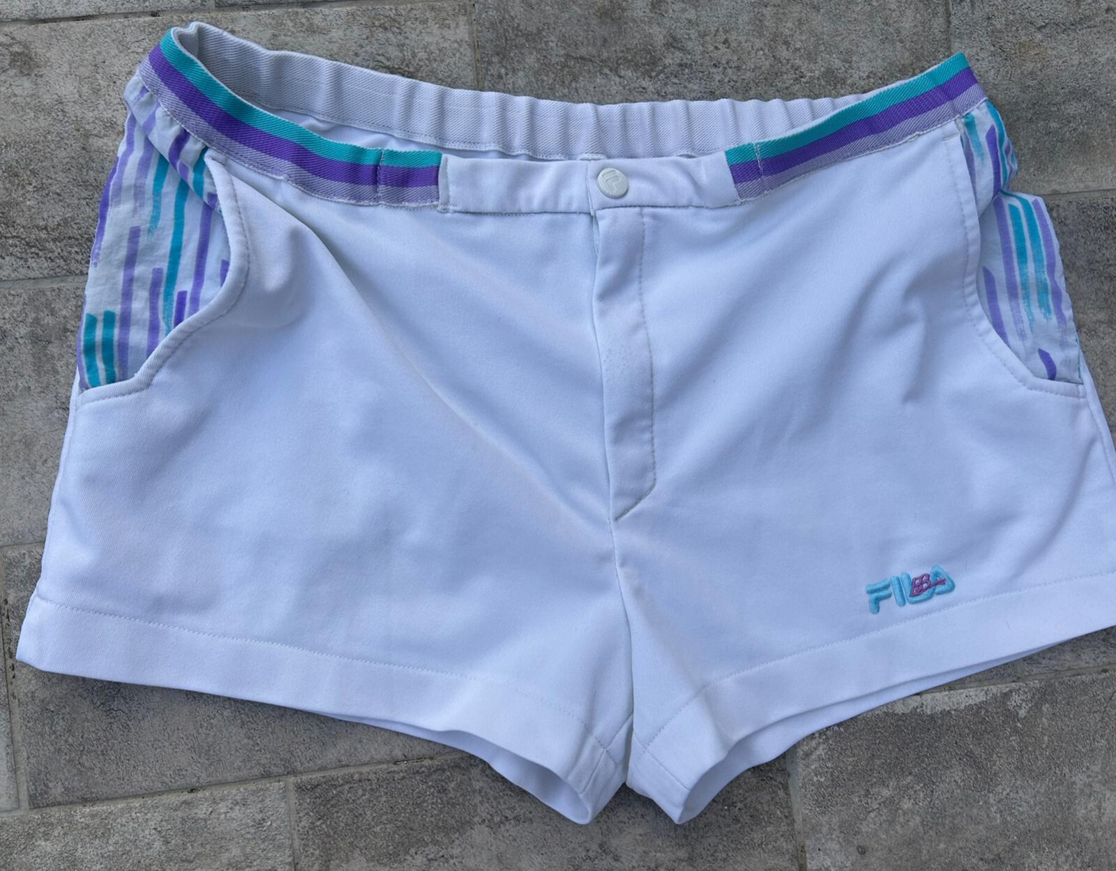 Pantaloncini Pantaloncino Tennis Short Shorts FILA Boris Becker Vintage Glanz