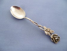 C B - Hildesheimer Rose - Mokkal&ouml;ffel Espressol&ouml;ffel - 835er Silber - Chr. Bach