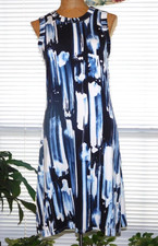NWT Blue and White KAREN KANE Bali Dress S 6 8
