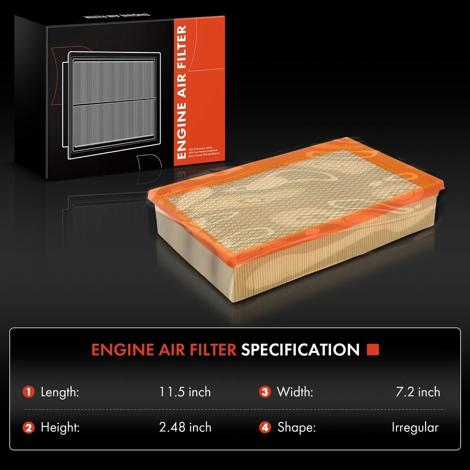 2x Engine Air Filter for BMW 745i 745Li 750i 760i Alpina B7 Rolls-Royce Phantom - Image 3 of 4