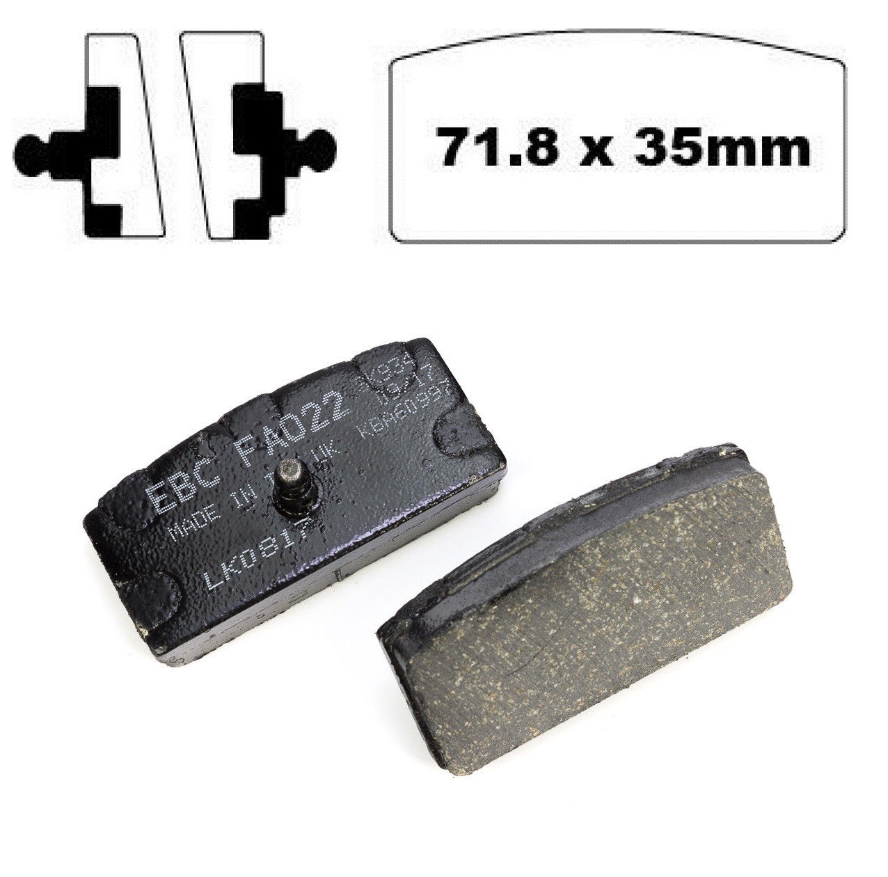 Plaquettes frein avant céramique BMW R100 RS anti-bruit et usure