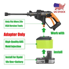 1x Adapter for Worx 20V USA Vesion Tools,fits Ryobi 18V Batteries - Adapter Only