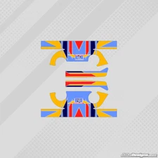 FA ALONSO STYLE IAME X30 HEAD STICKER KIT - KARTING - JakeDesigns