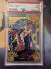 2020 Select Saddiq Bey Gold Disco Prizm Rare PSA 9 1/10 RC Rookie card 🔥