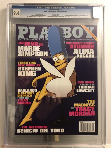 PLAYBOY V56 ISSUE 10 LIMITED EDITION MARGE SIMPSON COVER CGC GRADED 9.4 NM | eBay