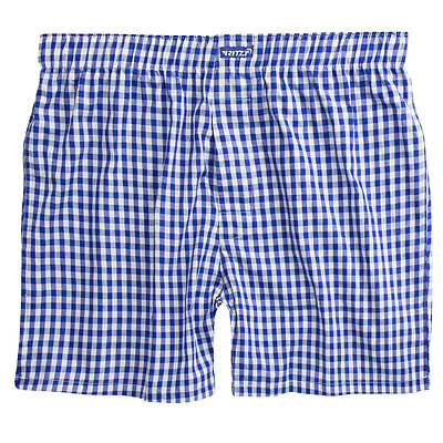 Ritzy Men's Boxer Shorts Underwear 100% Cotton Poplin Plaid Yarn