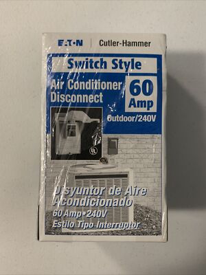 New Eaton 60-Amp Outdoor Air Conditioning Disconnect Safety Cut Off ...