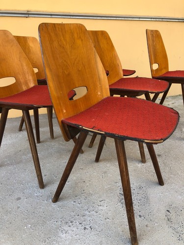 One of Vintage Bentwood Chair Mid Century František Jirák For Tatra - Picture 3 of 11
