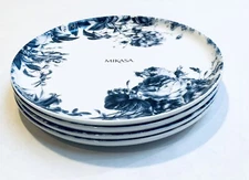 Set Of 4 Mikasa Pippa Floral Bone China 9 3/8" Salad Luncheon Plates New