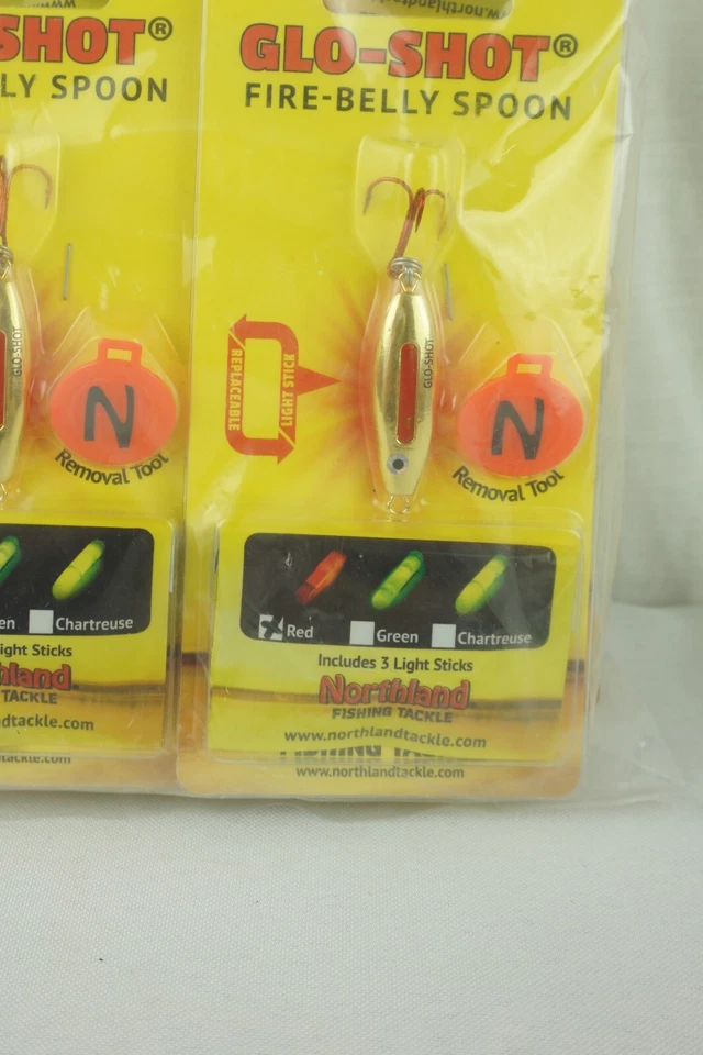 Cuchara Northland Fishing Glo Shot - 1/4 OZ brillo dorado (lote de 6) Foto 2 de 4