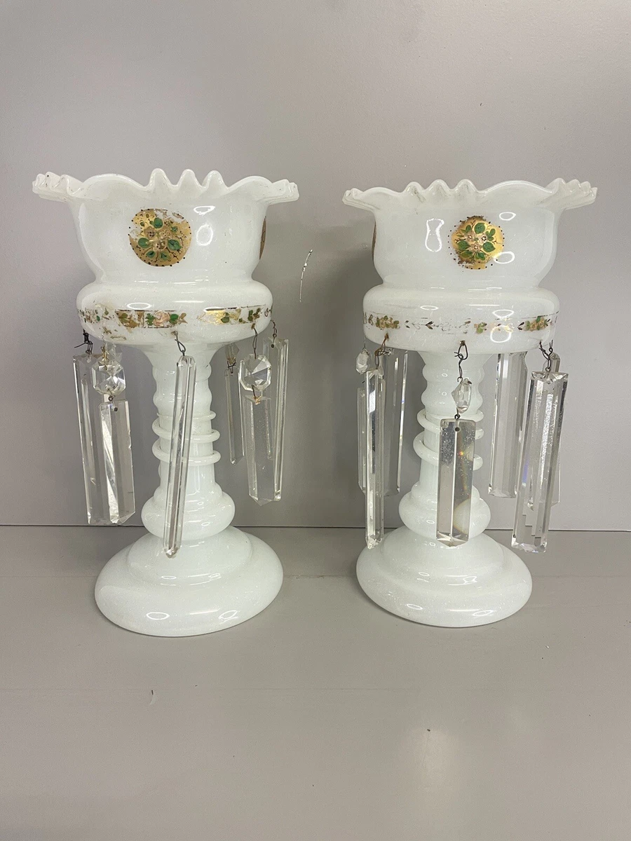 Milk glass lamps for sale online