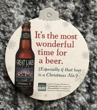 Beer Coaster Ornament Great Lakes Ale Vintage Original Christmas Decoration XMAS