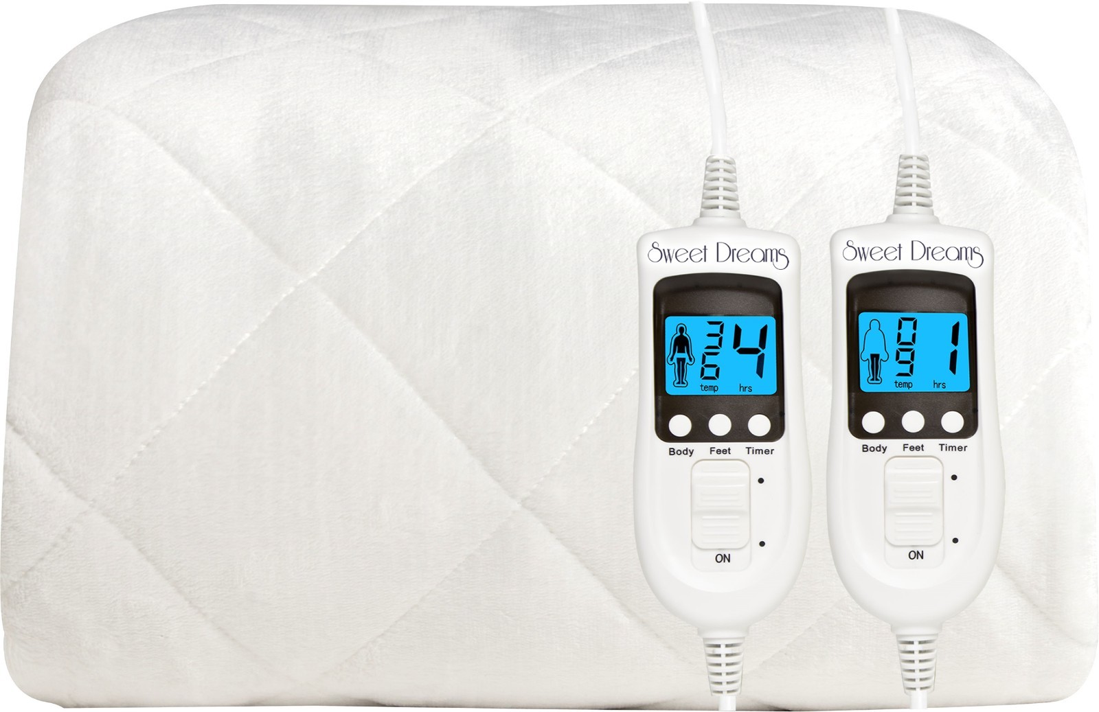 Heated Blanket King Size Electric Mattress Cover Machine Washable Dual