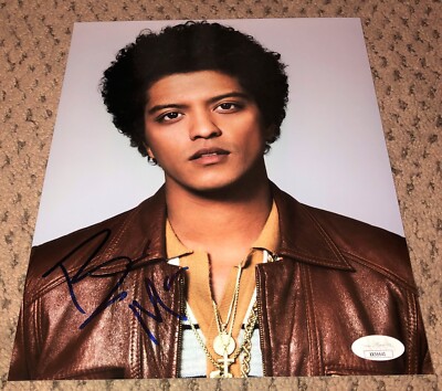 BRUNO MARS SIGNED 8X10 PHOTO AUTOGRAPH JSA LOA AUTO 24K MAGIC UPTOWN FUNK