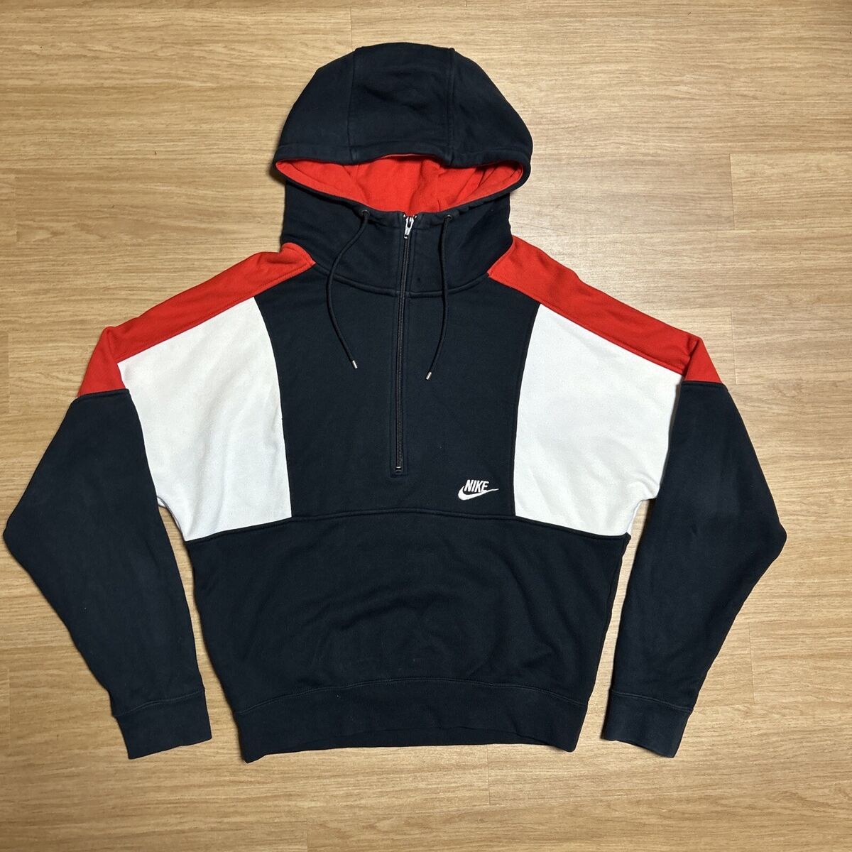 Y2K Nike Half Zip Pullover Size Small Red, Black, and White Y2K Nike Half Zip Pullover Size Small Red, Black, and White