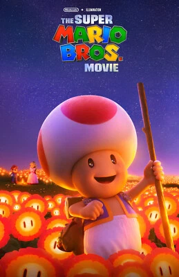 RICH HILL PRODUCTIONS AA5448 The Super Mario Bros Movie Film 2023 Toad Movie Poster 11x17