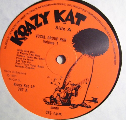 Vocal Group RnB From Joe Davis 1952-53~LP~Crickets~Blenders~Sparrows~Krazy Kat - Picture 4 of 5