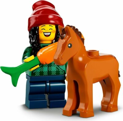 LEGO Series 22 Authentic Minifigures Minifig 71032 ( GIRL With HORSE FOAL ) 