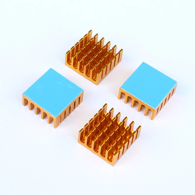 10/15/20pcs 22x22x10mm Aluminium Heatsink Thermal Tape Assembled for CPU,IC,LED - Image 4 of 4