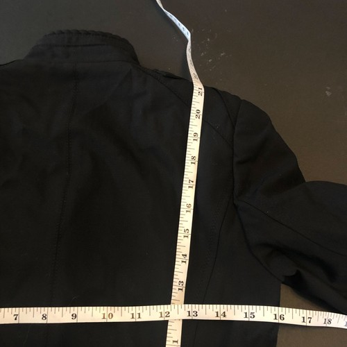 Elie Tahari Military Fitted Business Casual Black Blazer Small - Picture 5 of 6