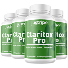 4 Pack Claritox Pro Dietary Supplement 60 Capsules