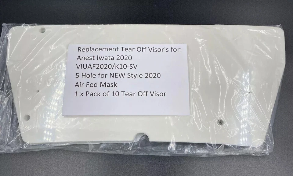 Anest Iwata Replacement Visor Covers Pack 10 for 2020 Air Fed Mask CCS VIUAF2020