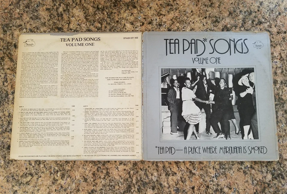 TEA PAD SONGS VOL. 1, TEA PAD-A PLACE WHERE MARIJUANA IS SMOKED LP, 1930's-1940s - Image 3 of 4