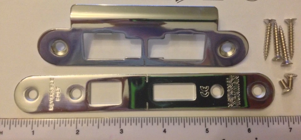 National Hickman Bathroom lock body with chrome face plate & fixings * new * - Image 4 of 4