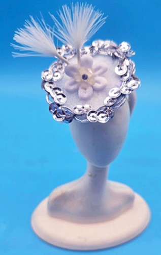 HATS FIT BARBIE & FASHION DOLL HANDMADE DESIGNER SEQUINED FASCINATOR HATS NEW! - Picture 13 of 13