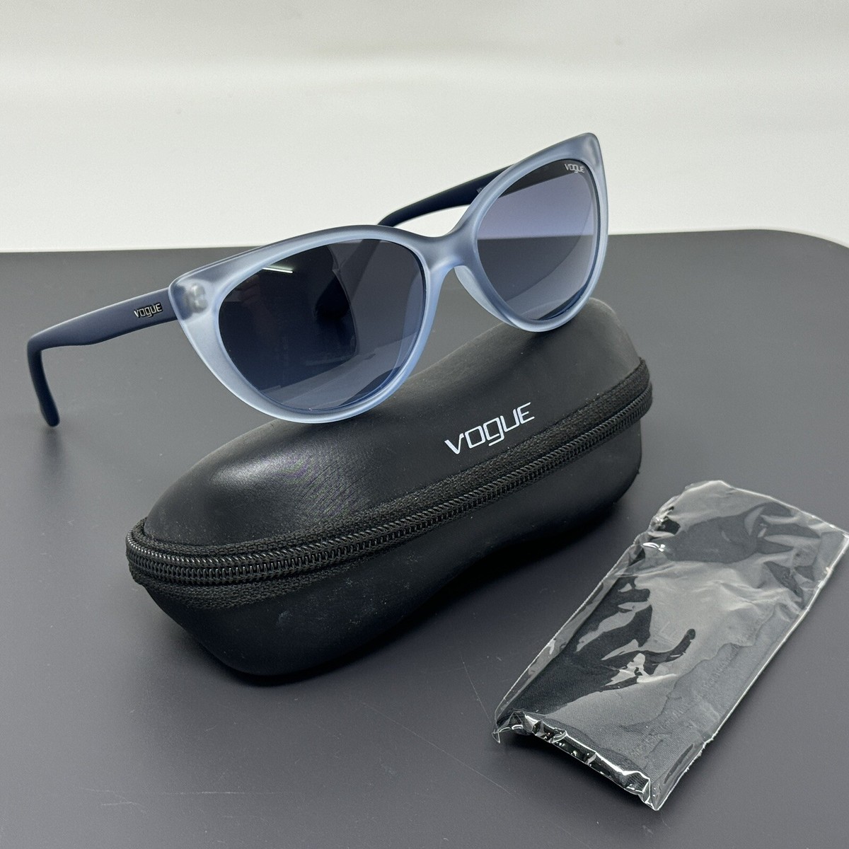 Vogue Dark blue cat eye eyeglasses frames Vogue Eyewear VO5276 Eyeglasses | LensCrafters main image 4
