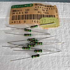 DRALORIC SMA0411 1k 1k0 5 1 WATT METAL FILM RESISTORS FOR TUBE AMP AUDIO 10PCS