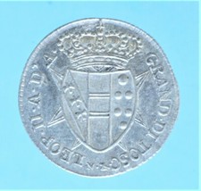 FIRENZE LEOPOLDO II 1/4 FIORINO 1827 MONETE DA COLLEZIONE ARGENTO SILVER COIN 