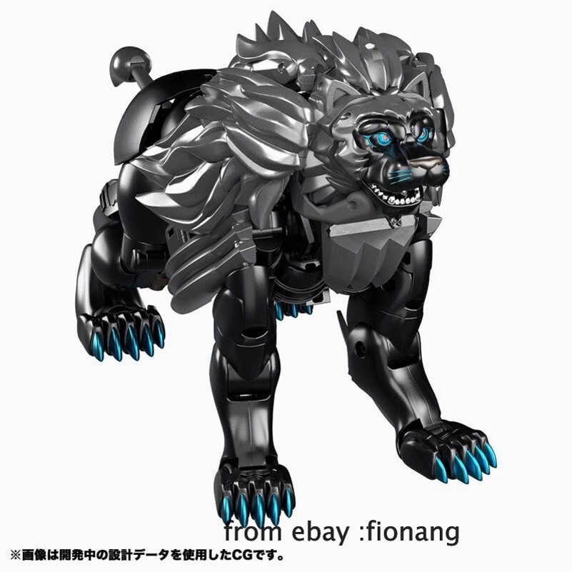 モズ（マットブラック ・ シャイニーブルーリム） / Wシグネチャーモデルおまけ Metamorphic Toy Master MP-48+Dark Black Lion Optimus Prime