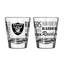 Las Vegas Raiders Boelter NFL Spirit 2oz Shot Glass(1) FREE SHIP!!