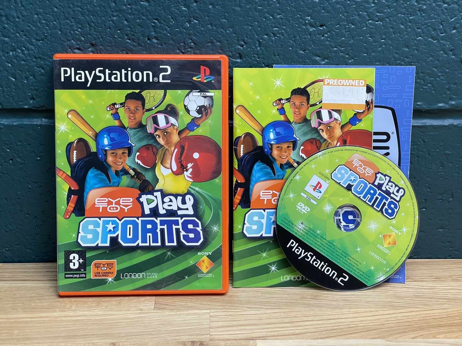 Eye Play Sports PS2 PlayStation 2 Complete PAL
