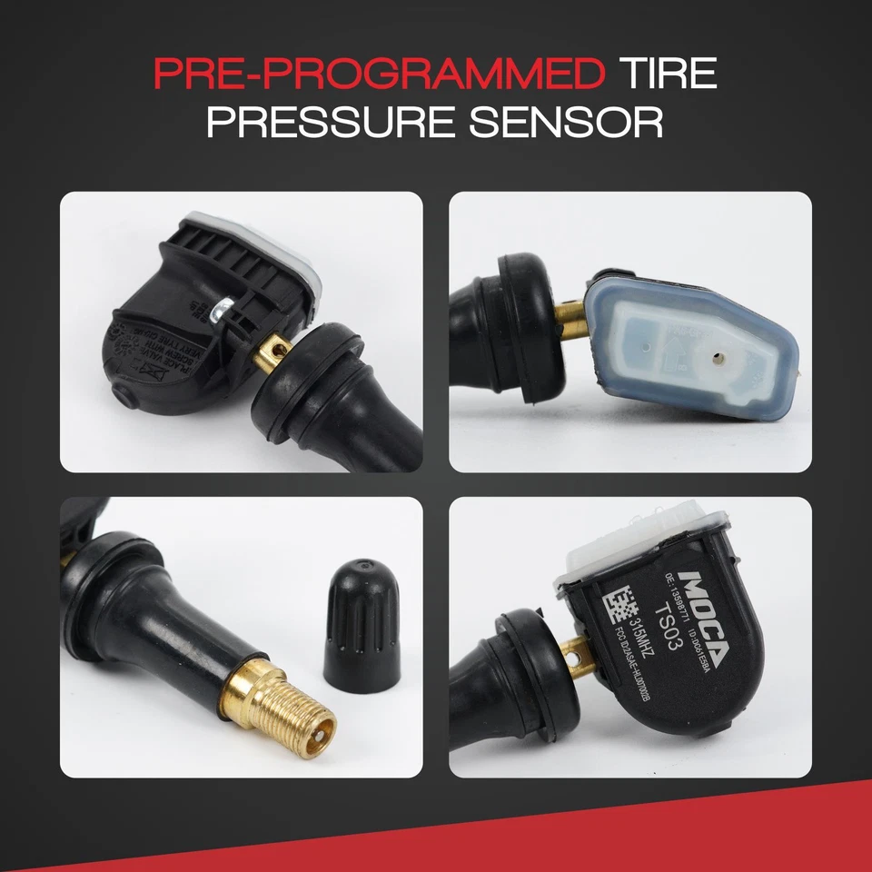 4X Sensor de presión de neumáticos Tpms 315Mhz para Audi A3 A4 Q5 S4 TT Volkswagen Eos Jetta Foto 3 de 4