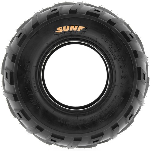 Pair Of SunF A027 All Terrain Tires - 18x10.5-8, 6 Ply For ATV, UTV, Golf Carts