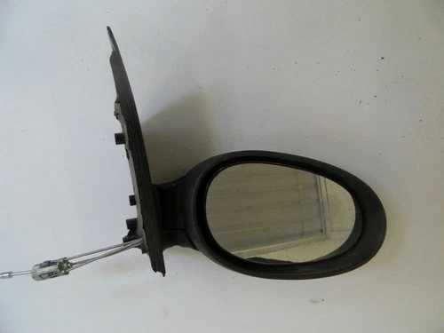 BLACK RIGHT HAND WING DOOR MIRROR smart car fortwo city coupe cabriolet 98-07 -