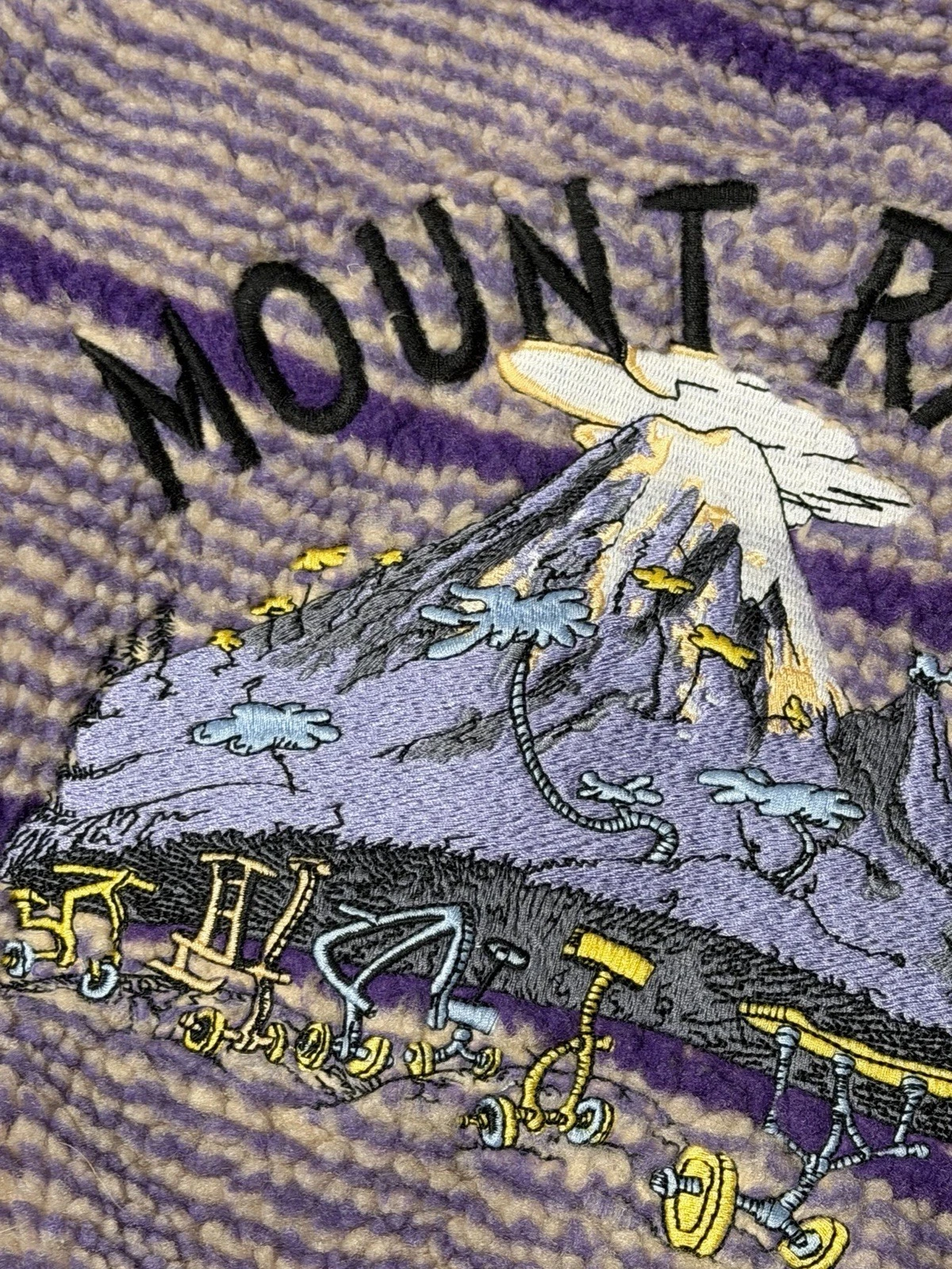 Dr. Seuss x Parks Project Adult 3XL Full Zip Purple Jacket Mountaineer Graphic - product detail image 17