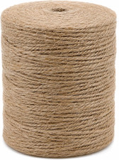 Natural Jute Twine String 656 Feet 2mm Twine for Crafts Gift Wrapping Christm...