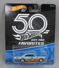 Hot Wheels 50th *FAVORITES* '65 Ford Galaxie GULF OIL Race Car *NIP*