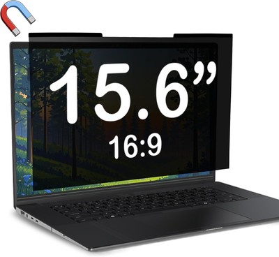 Magnetic Laptop Privacy Screen 15.6 inch Removable Anti-Glare Shield for Laptop