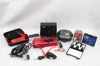 Small Lot Assorted Car Automotive Accessories Locking Nuts Jump Starter Inflator
