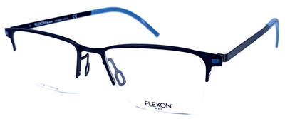 FLEXON B2030 NOS Dark Grey/Blue Half Rim 54-18-145 Eyeglasses Frame 