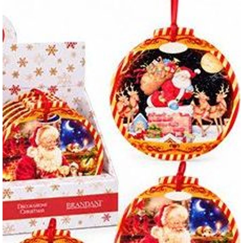 Sottopentola Natale Christmas Ceramica Sughero BRANDANI 20x21cm Decori Assortiti, fotografia 4 di 9