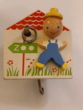 Vintage Childrens Musical Spinning Mobile Music Box Nursery IRMI Zoo WORKS