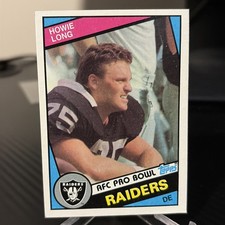 1984 Topps #111  Howie Long  Rookie Card  Los Angeles Raiders RC HOF  (SUN114)