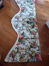 Custom Granny Scalloped Fringe Valance Floral Rose Cottage Core Classic 103x20.5